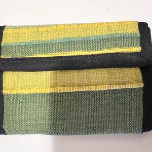 Colorful Green Woven Wallet